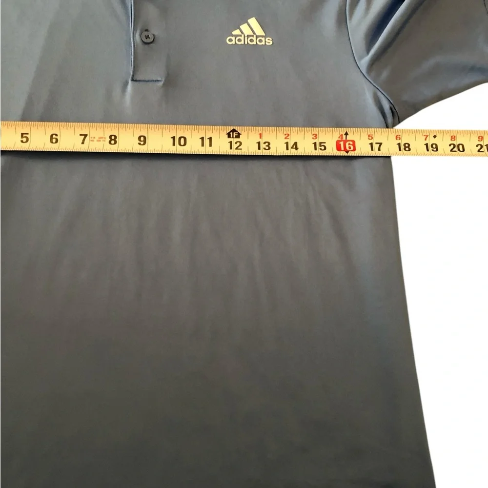 ADIDAS Golf Mens Performance Short Sleeve Polo Shirt  Blue‎ Sz Small